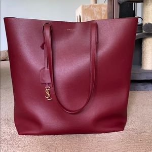 Saint Laurent (YSL) Burgundy Tote